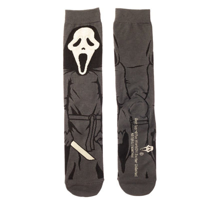 Ghost Face Wrap Around Character Socks