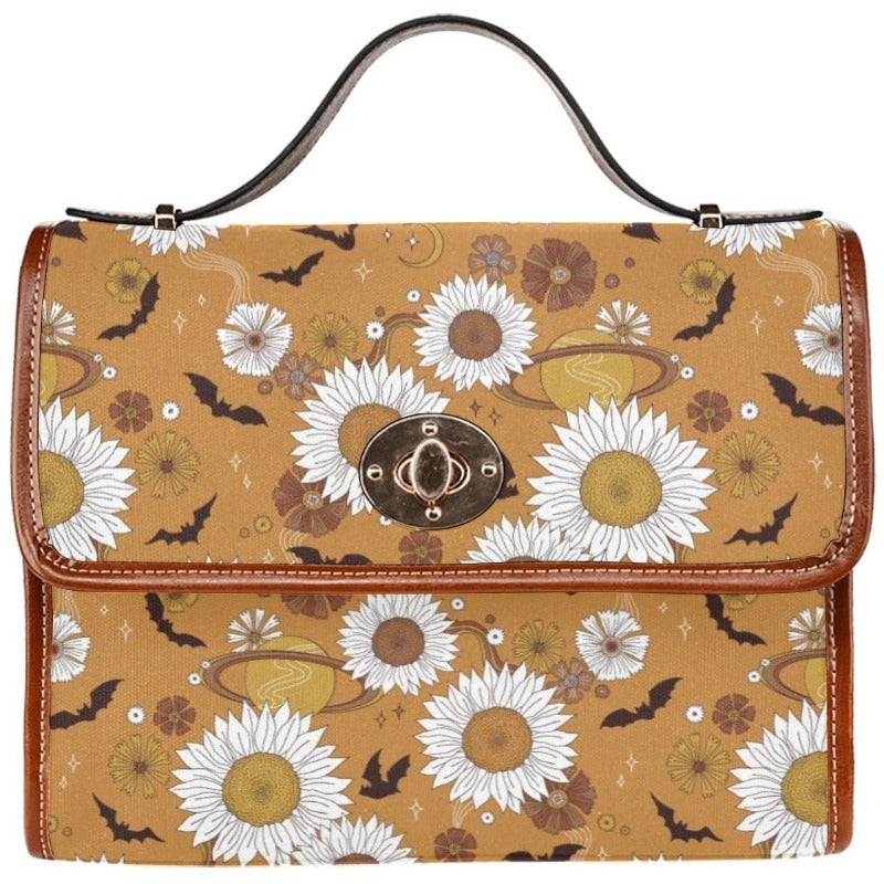 Bats and Sunflowers Canvas Bag