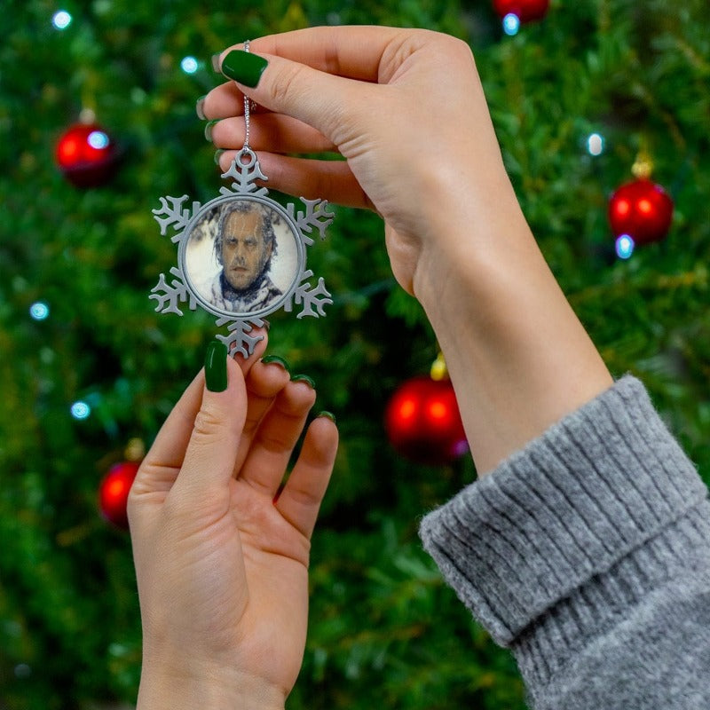 Freezing Jack Pewter Snowflake Ornament