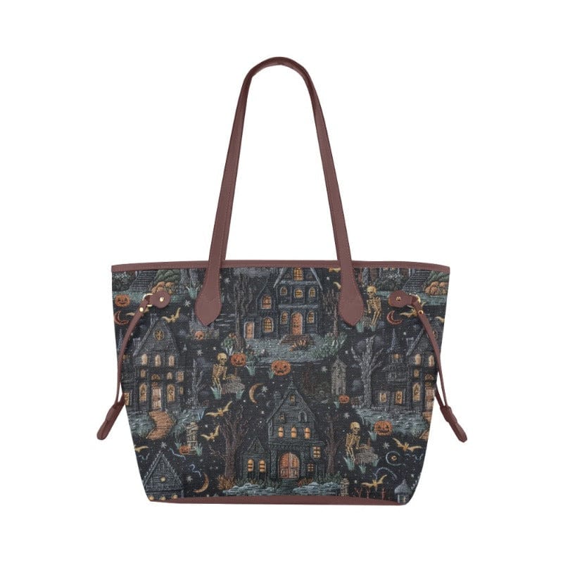 Spooky House Canvas Tote Bag