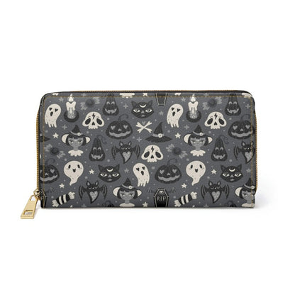 Grey Spookies Zipper Wallet