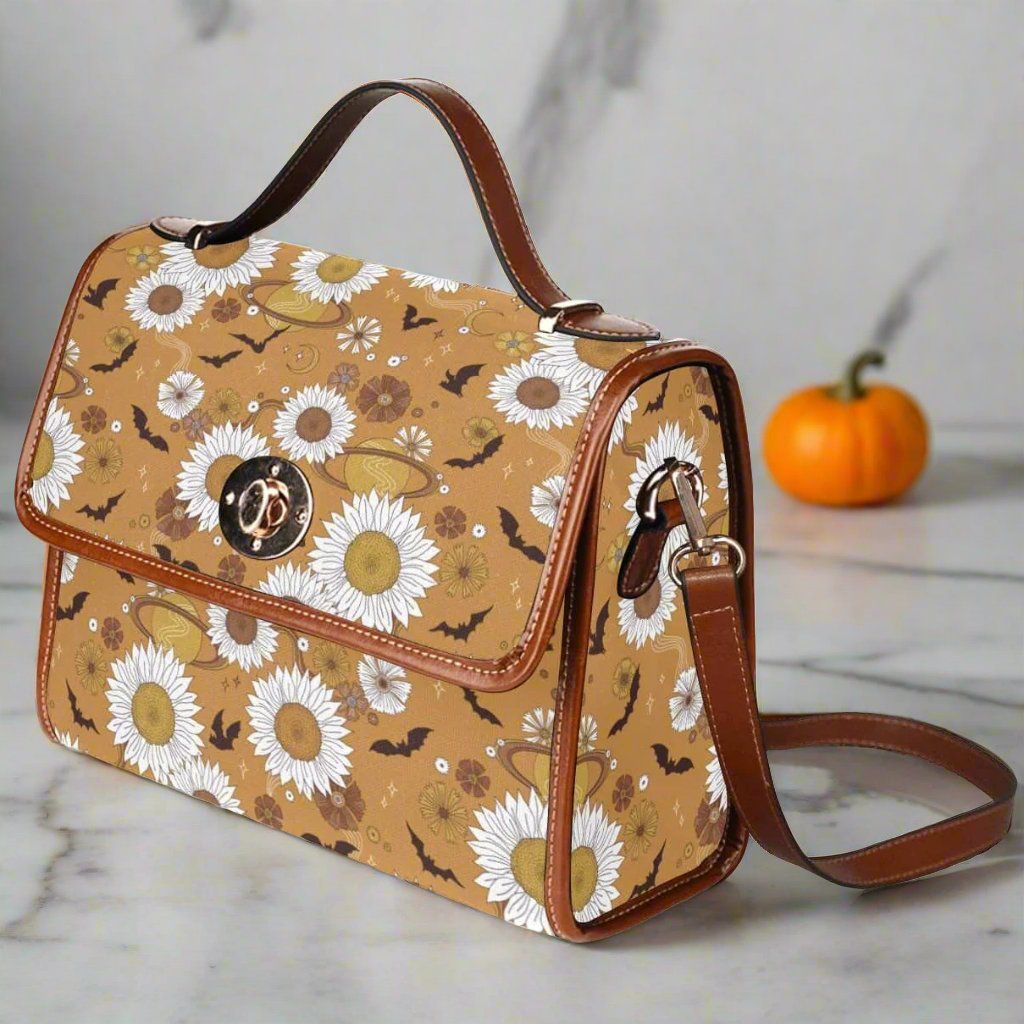 Bats and Sunflowers Canvas Bag