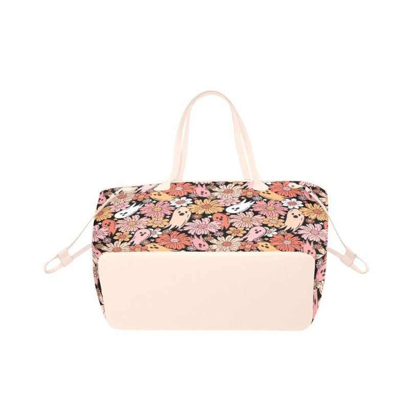 Floral Ghost Canvas Tote Bag