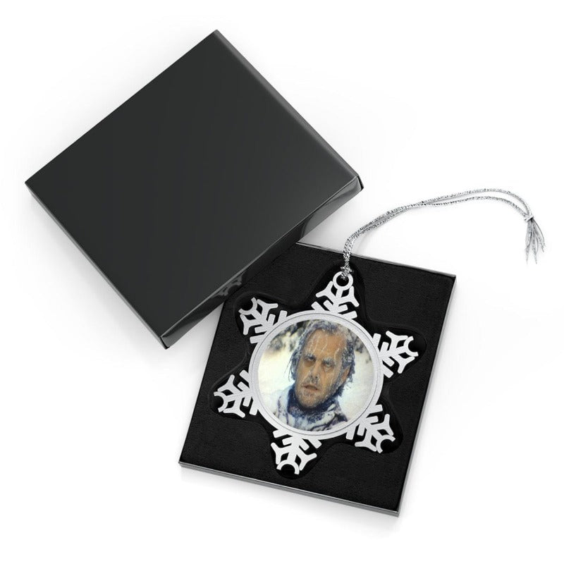 Freezing Jack Pewter Snowflake Ornament