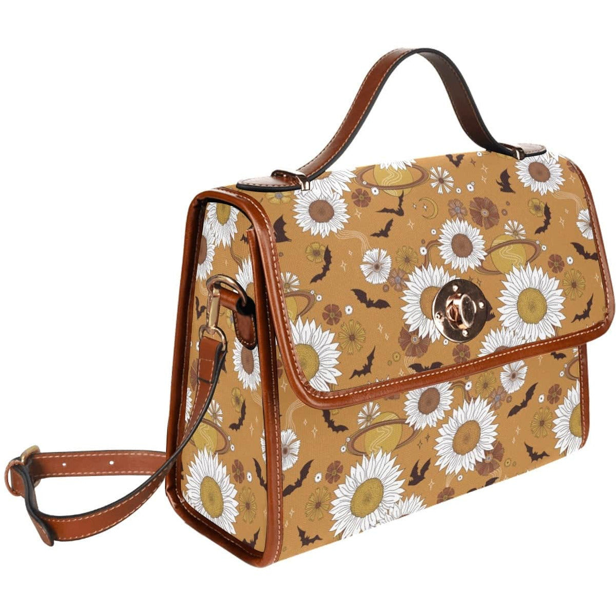 Bats and Sunflowers Canvas Bag