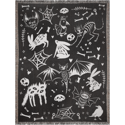 Spooky Stuff Woven Blanket