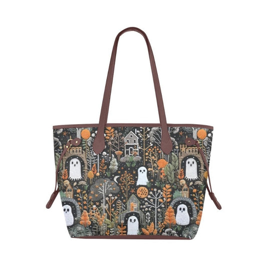 Ghostly House Canvas Tote Bag