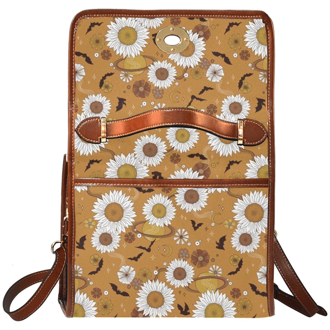 Bats and Sunflowers Canvas Bag