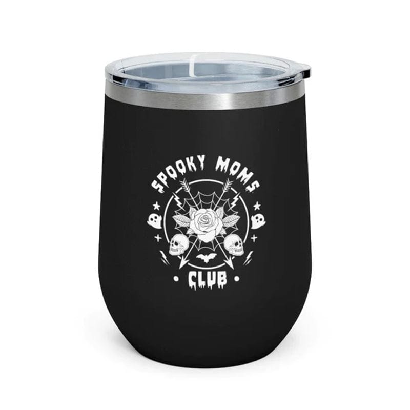 Spooky Moms Club 12oz Insulated Wine Tumbler