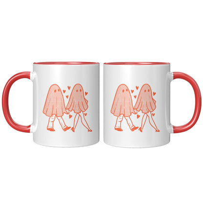 Ghost Lovers Red Accent Mug
