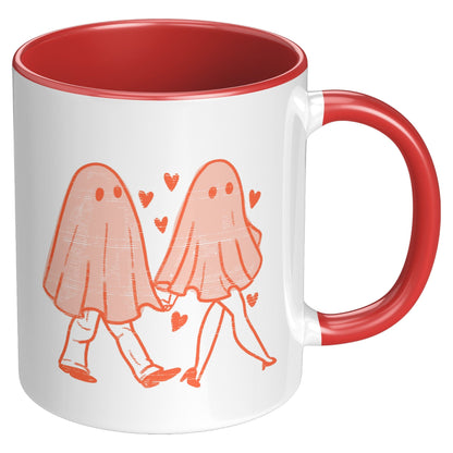 Ghost Lovers Red Accent Mug
