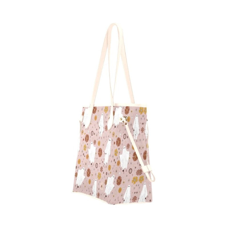 Pink Ghost Canvas Canvas Tote Bag