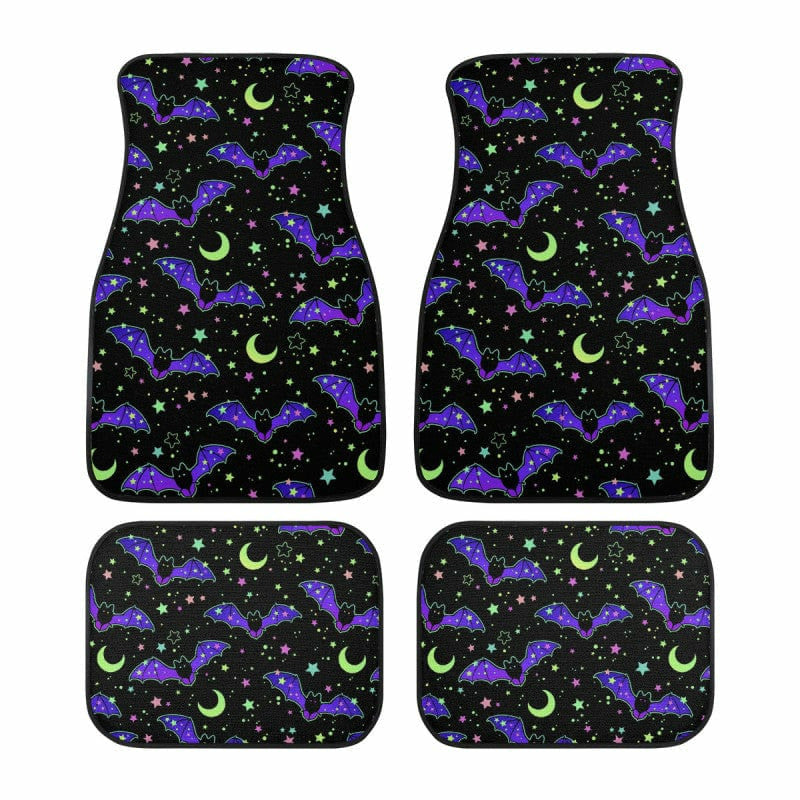 Colorful Bats Car Mat