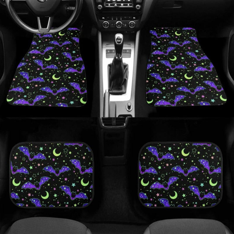 Colorful Bats Car Mat