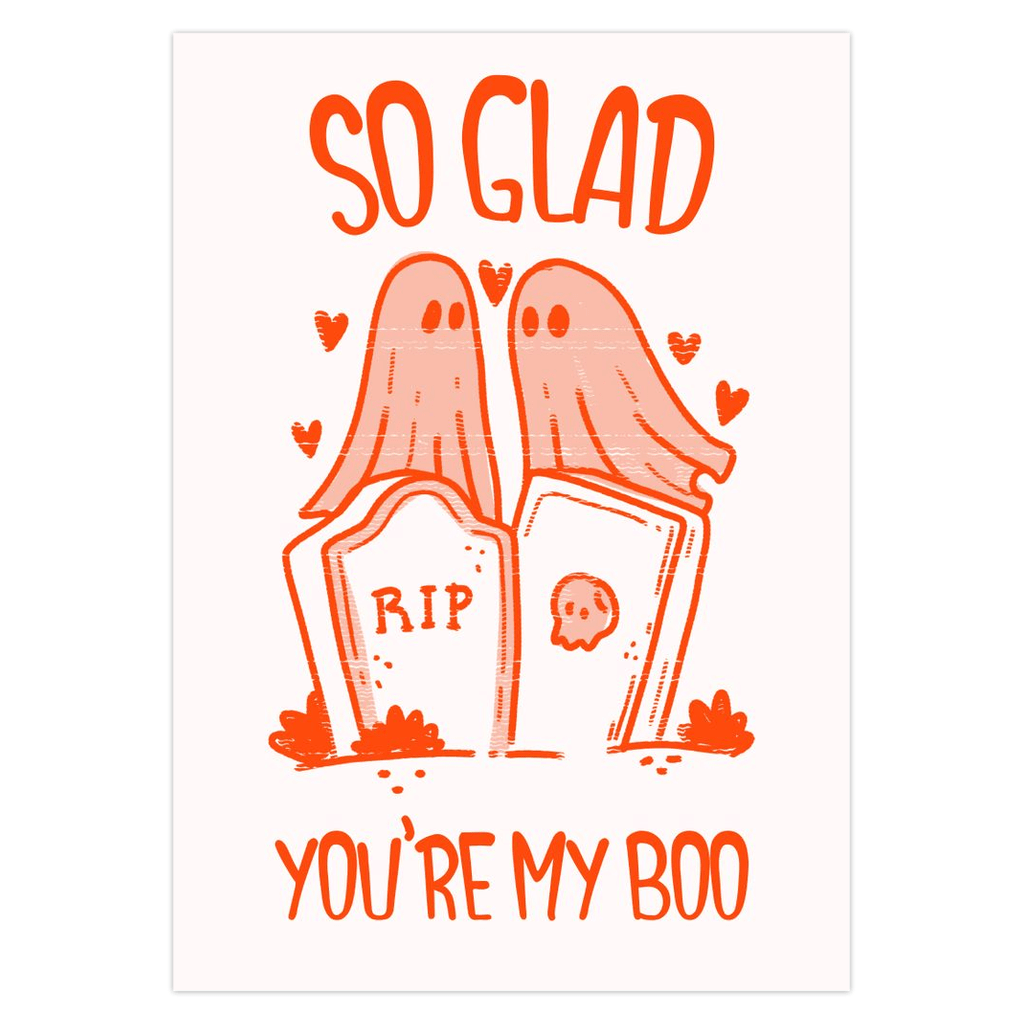 So Glad You're My Boo Paper Card