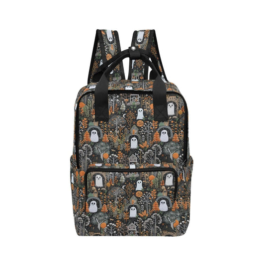 Ghostly House Double Handle Backpack