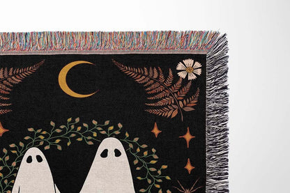 Ghost Couple Personalized Woven Blanket