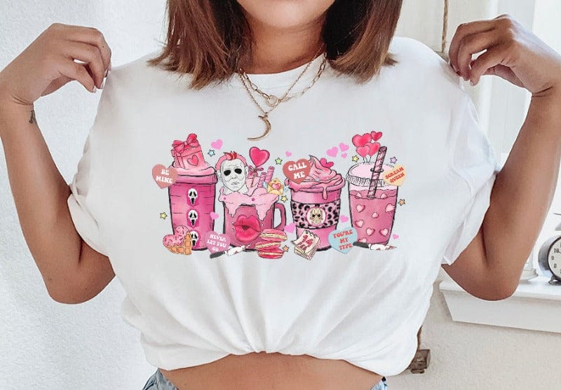 Horror Pink Coffee Tee