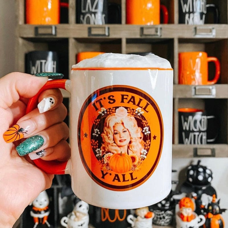 It's Fall Y'all Orange Accent Mug