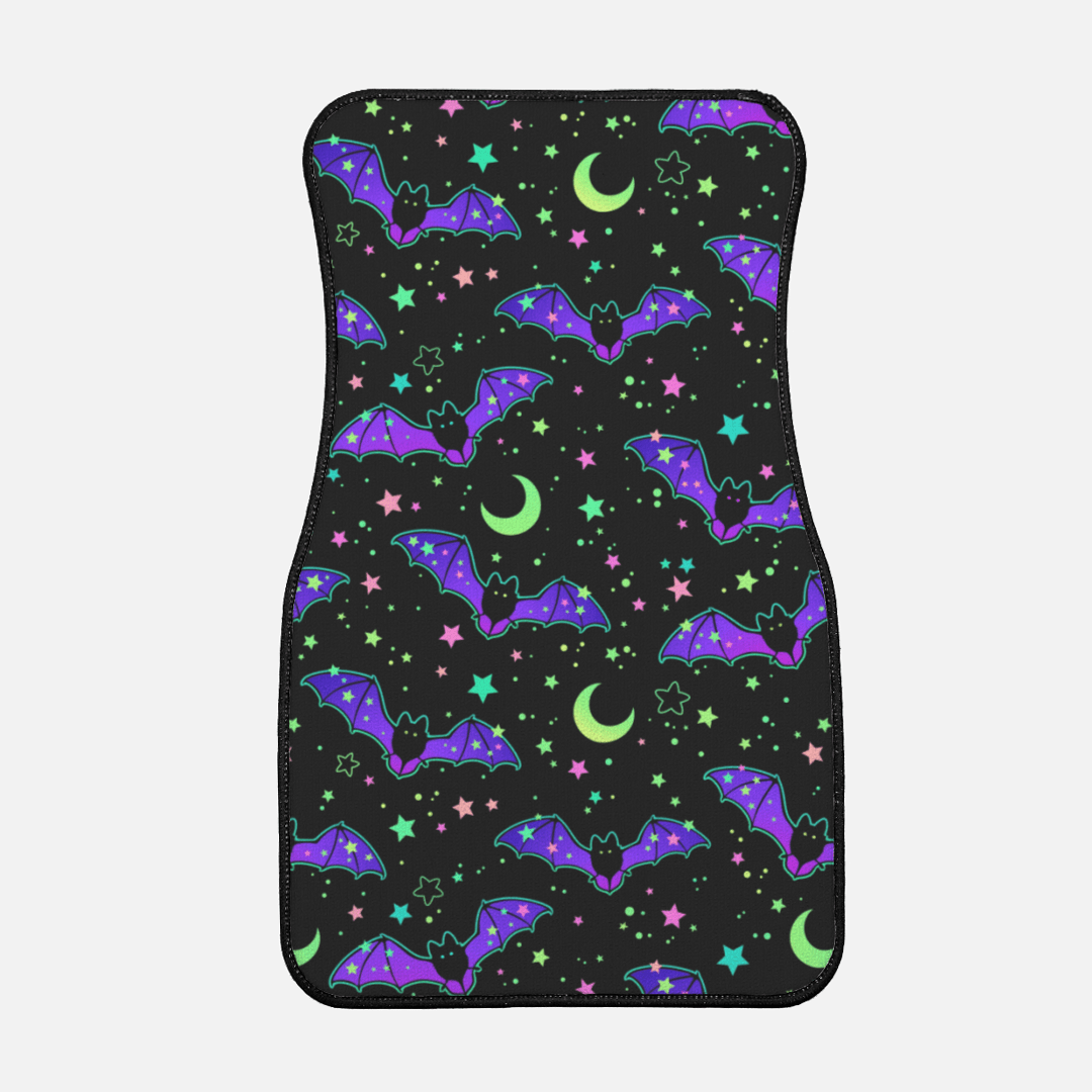 Colorful Bats Car Mat