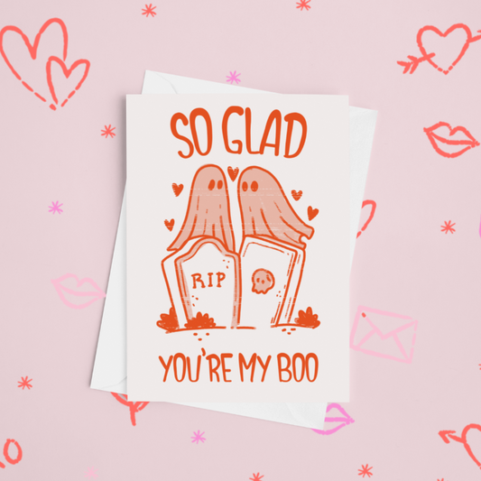 So Glad You're My Boo Paper Card