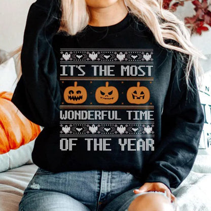 Most Wonderful Time Halloween Crewneck Sweatshirt