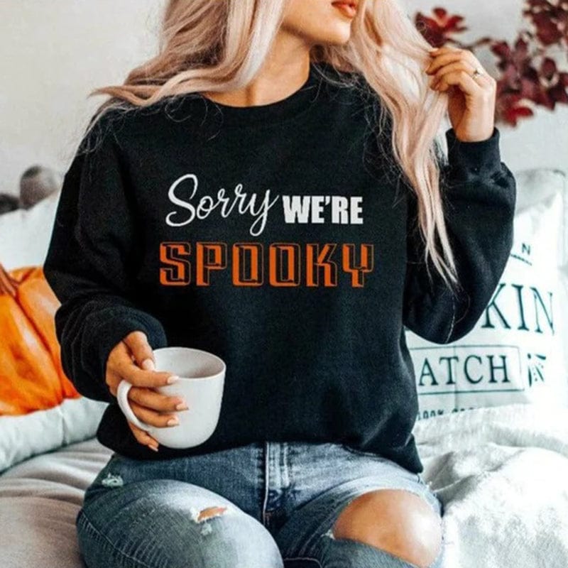 Sorry We're Spooky Crewneck Sweatshirt