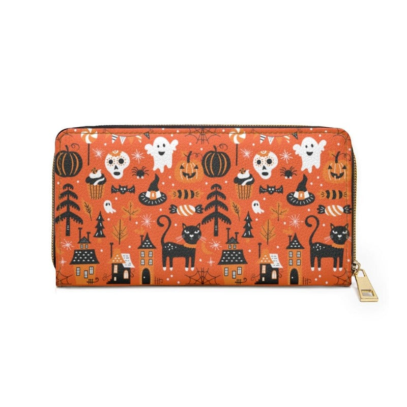 Spoopy Zippered Wallet