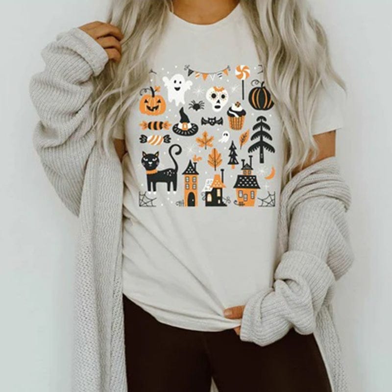 Spoopy Halloween Doodles Shirt